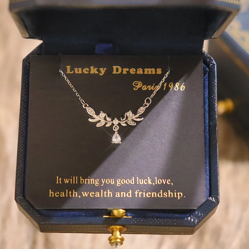 Wylyp 999 Fine Silver Sterling Silver Necklaces Women's Silver-3
