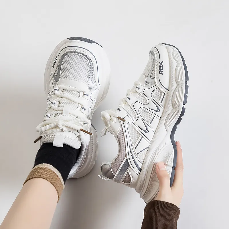 RENBEN Breathable And Slip Resistant Low Top Chunky Sneakers Women's-14