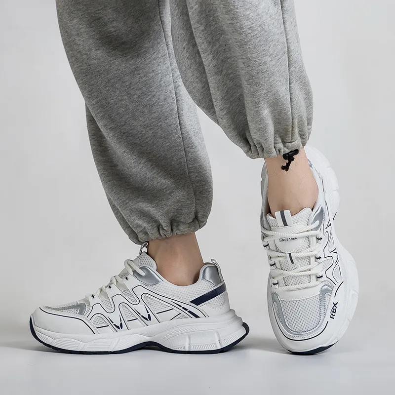 RENBEN Breathable Cushioning Low Top Chunky Sneakers Men's-5