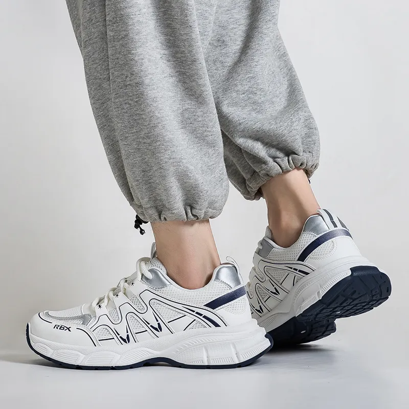 RENBEN Breathable Cushioning Low Top Chunky Sneakers Men's-4