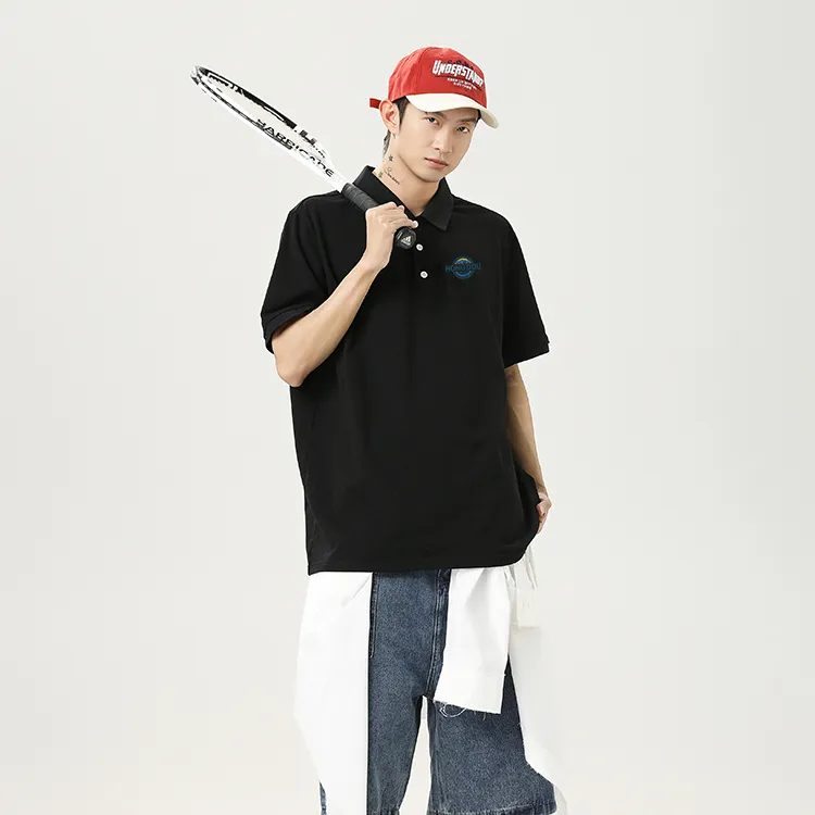Red bean Polo Shirts Men-11
