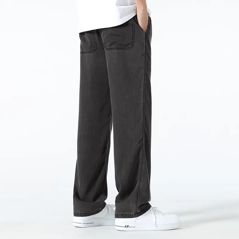 Red bean Jeans Unisex-14