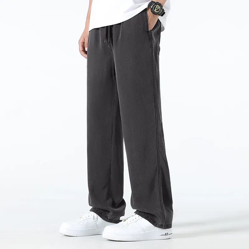 Red bean Jeans Unisex-15