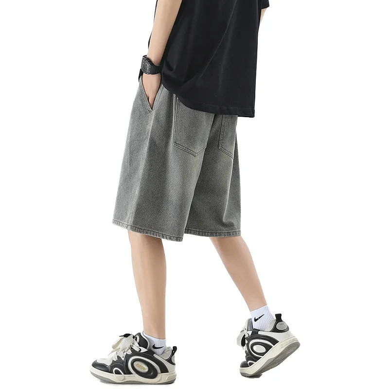 FAIRWHALE Denim Shorts Men-3