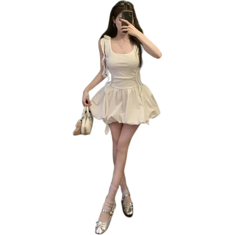 Dior Beauty Slip Dresses Women's White-2