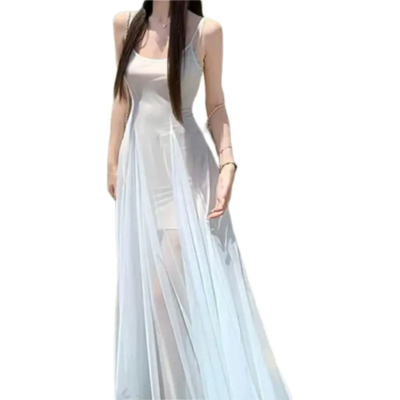 Dior Beauty Slip Dresses Women's Light Blue-2
