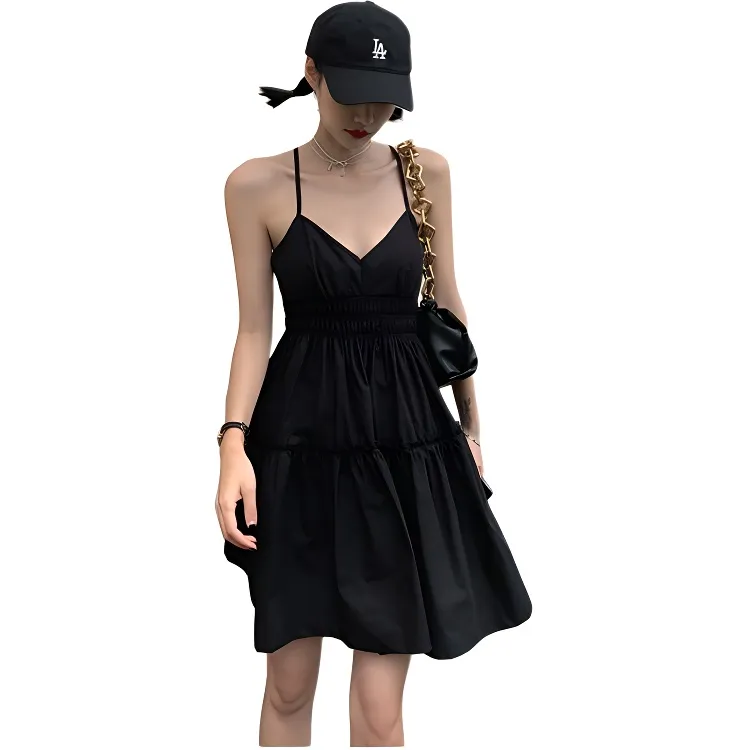 Dior Beauty Slip Dresses Women's Black-2