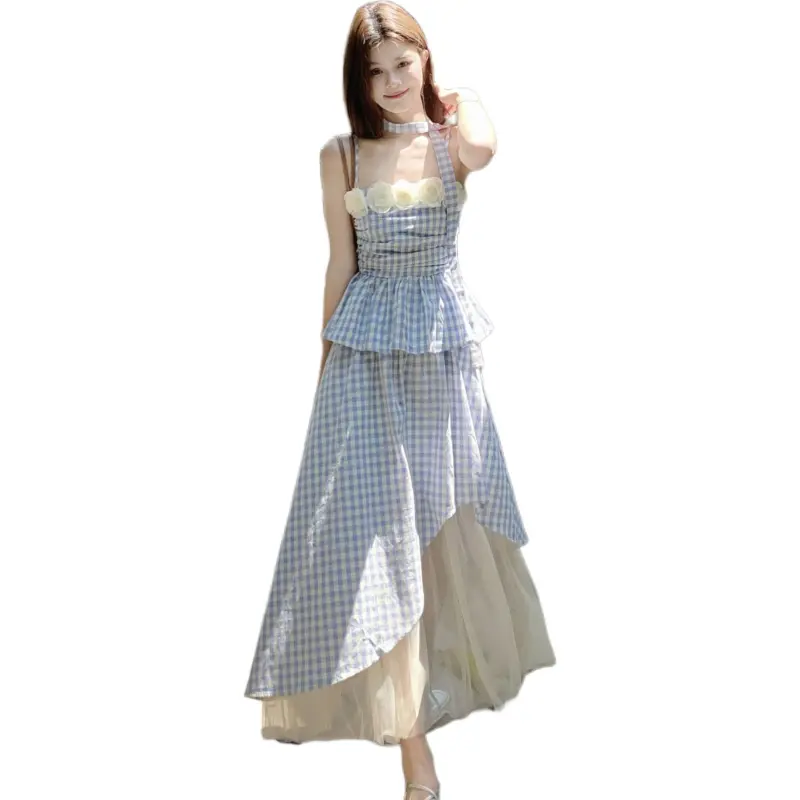 Dior Beauty Two Piece Skirt Sets Women's Camisole Top+Skirt-2
