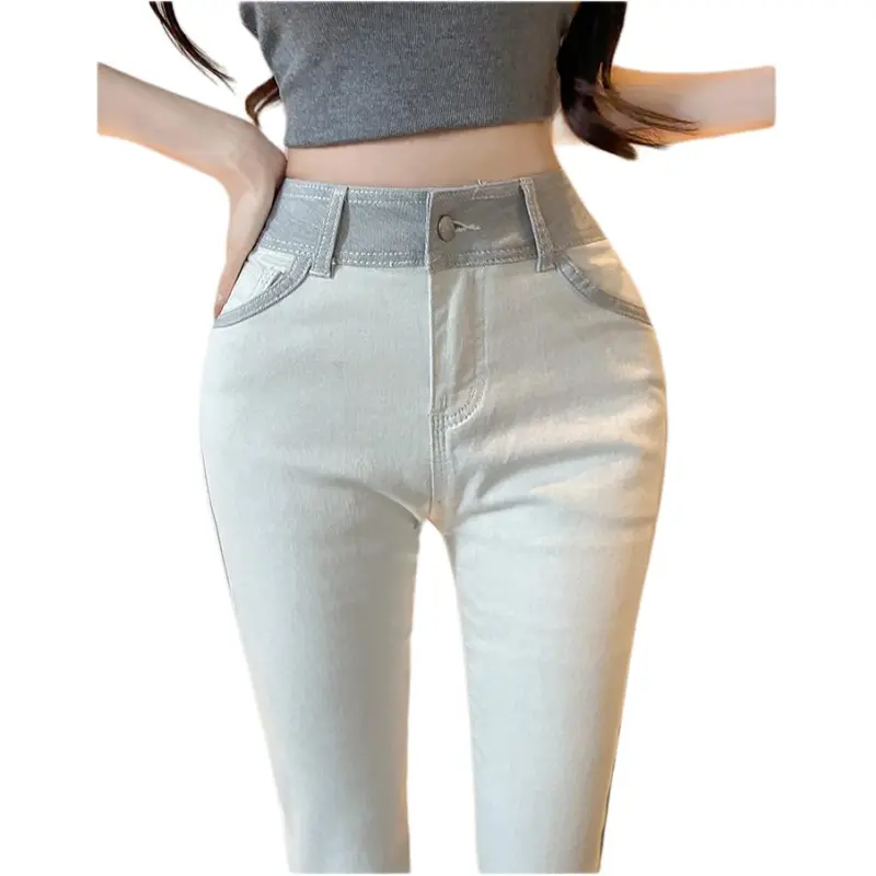 Dior Beauty Jeans Women's Light Gray-2