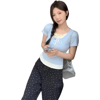 Dior Beauty T Shirts Women's Blue