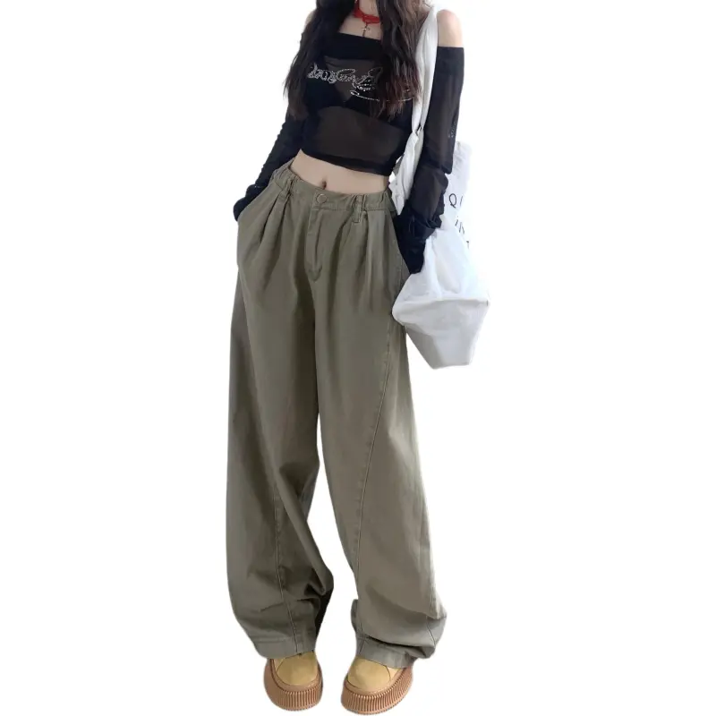 Dior Beauty Jeans Women's Khaki-4