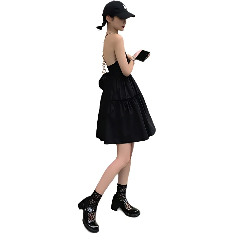 Dior Beauty Slip Dresses Women's Black-4