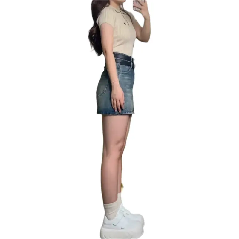Dior Beauty Denim Short Skirts Women's-1