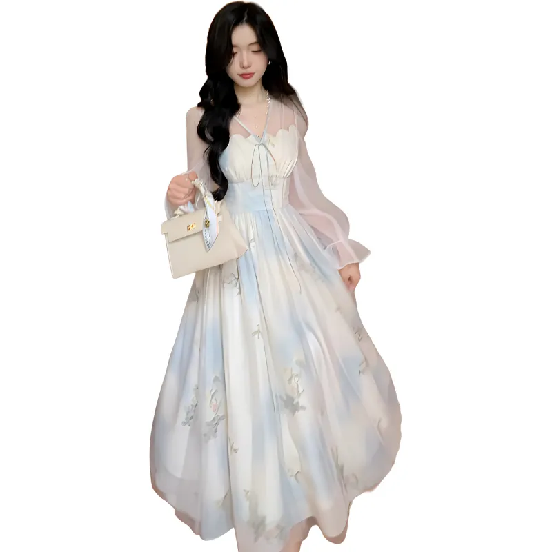 Dior Beauty Long Sleeved Dress Women's-5