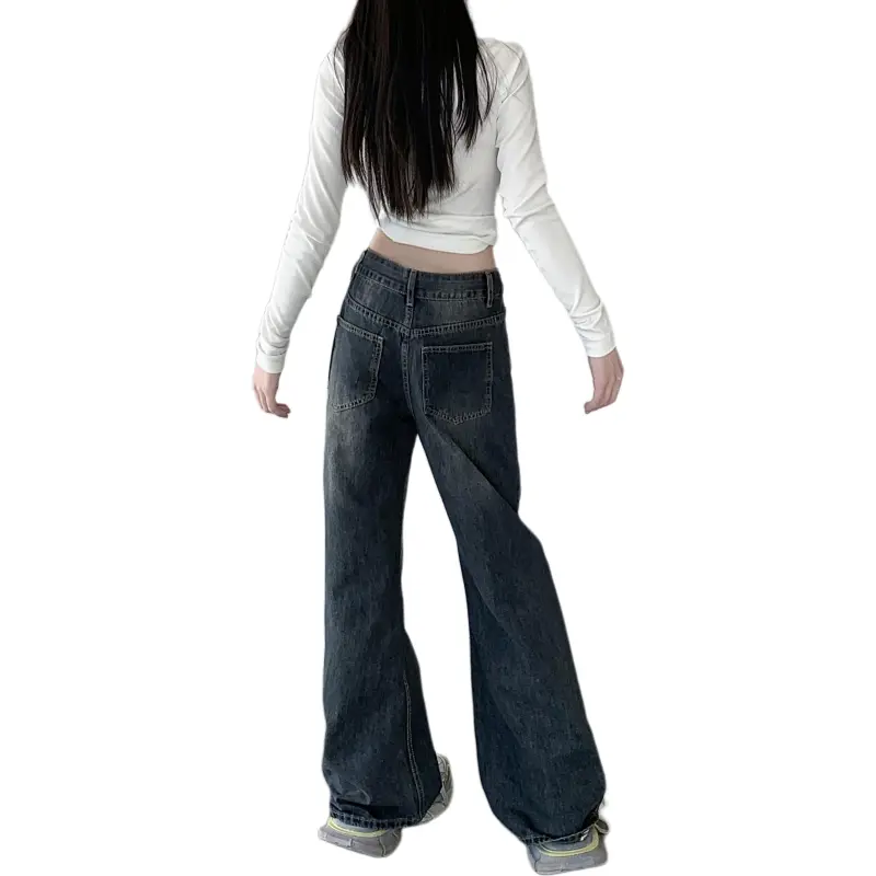 Dior Beauty Jeans Women's Blue Gray-5