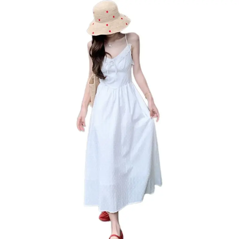 Dior Beauty Slip Dresses Women's White-1