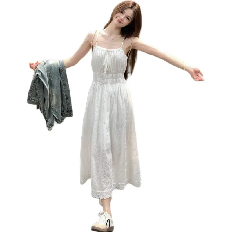 Dior Beauty Slip Dresses Women's White-2