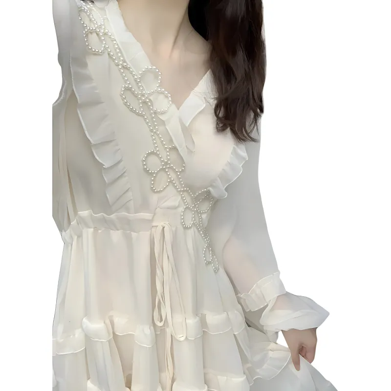 Dior Beauty Long Sleeved Dress Women's-5
