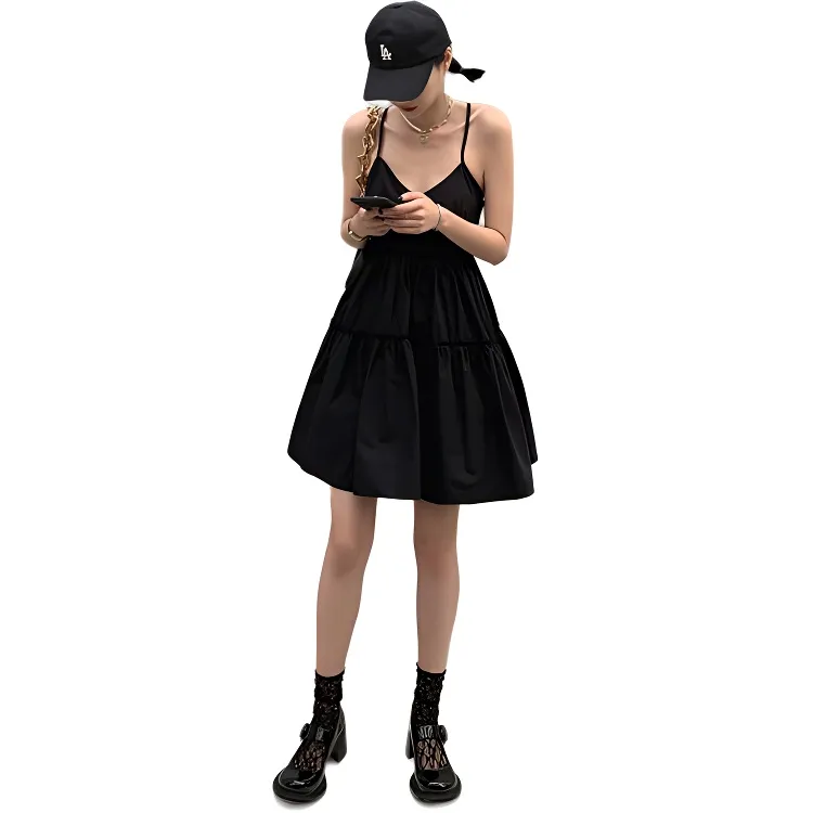 Dior Beauty Slip Dresses Women's Black-1