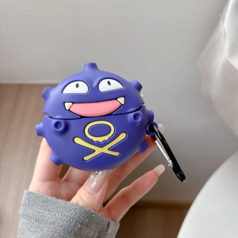 YOUKAIYUE Compatibility With Samsung Buds2 Pro, Buds3, And Buds3 Pro. Silicone Cute Gas Cannon Headphone Cases-4