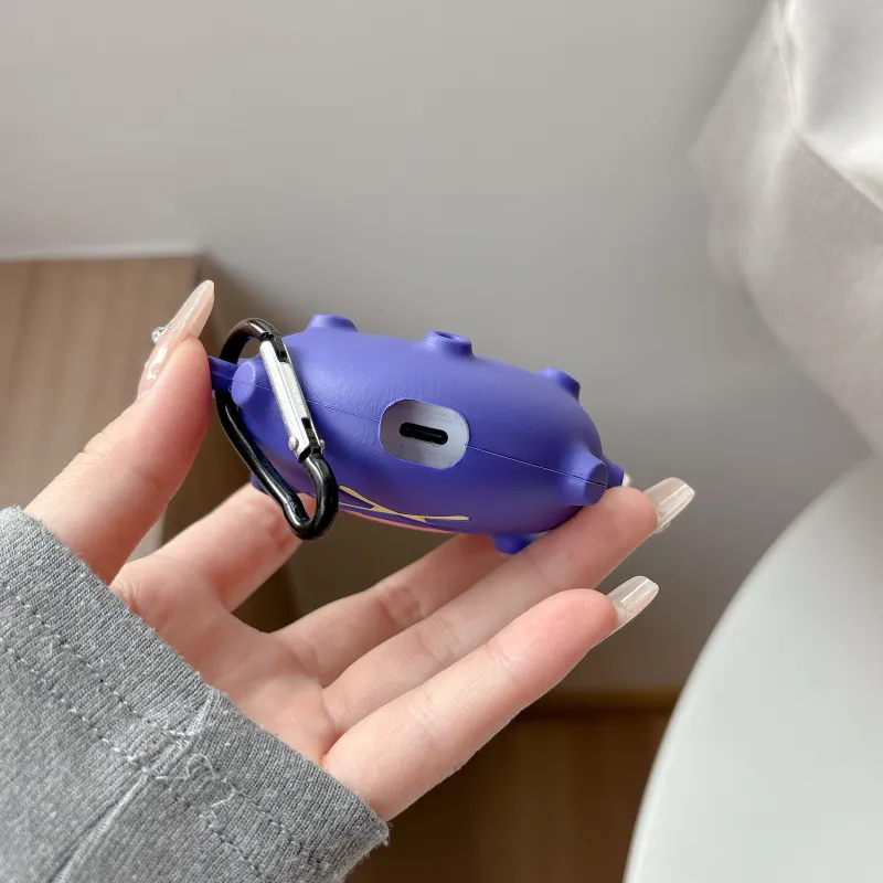 YOUKAIYUE Compatibility With Samsung Buds2 Pro, Buds3, And Buds3 Pro. Silicone Cute Gas Cannon Headphone Cases-6