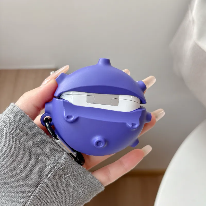 YOUKAIYUE Compatibility With Samsung Buds2 Pro, Buds3, And Buds3 Pro. Silicone Cute Gas Cannon Headphone Cases-5