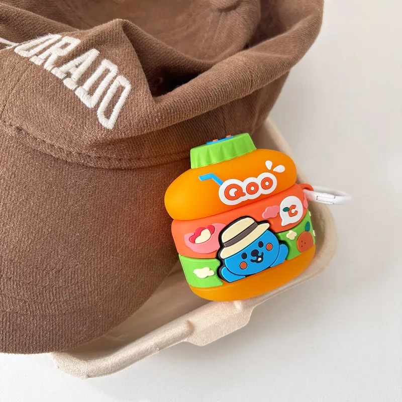 YOUKAIYUE Compatibility With Huawei Freebuds 5i Silicone Queer Orange Juice Beverage Protective Cover Headphone Cases-3