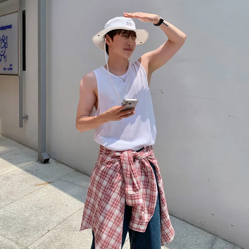 MRCYC Summer Tank Top Unisex Coffee/White-4
