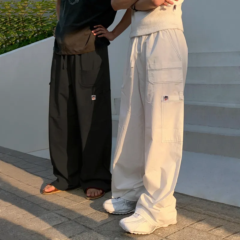 MRCYC Summer Casual Pants Unisex White/Black-2