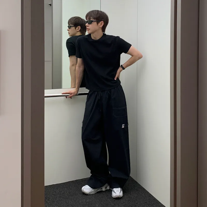 MRCYC Summer Casual Pants Unisex White/Black-7