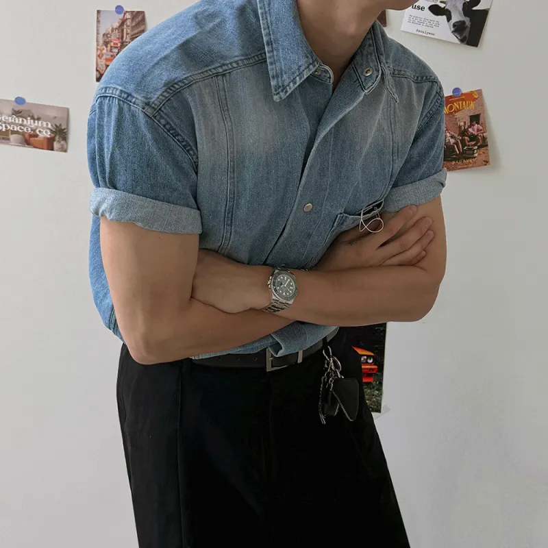 MRCYC Summer Short Sleeved Shirt Unisex Black/Blue-4