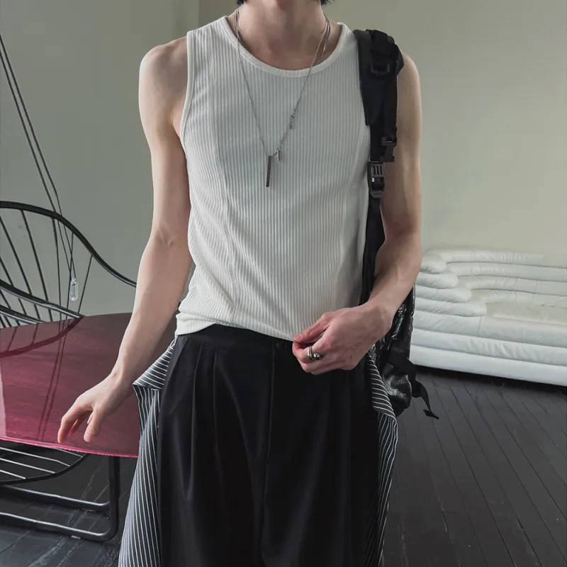 MRCYC Summer Tank Top Unisex White/Black-1