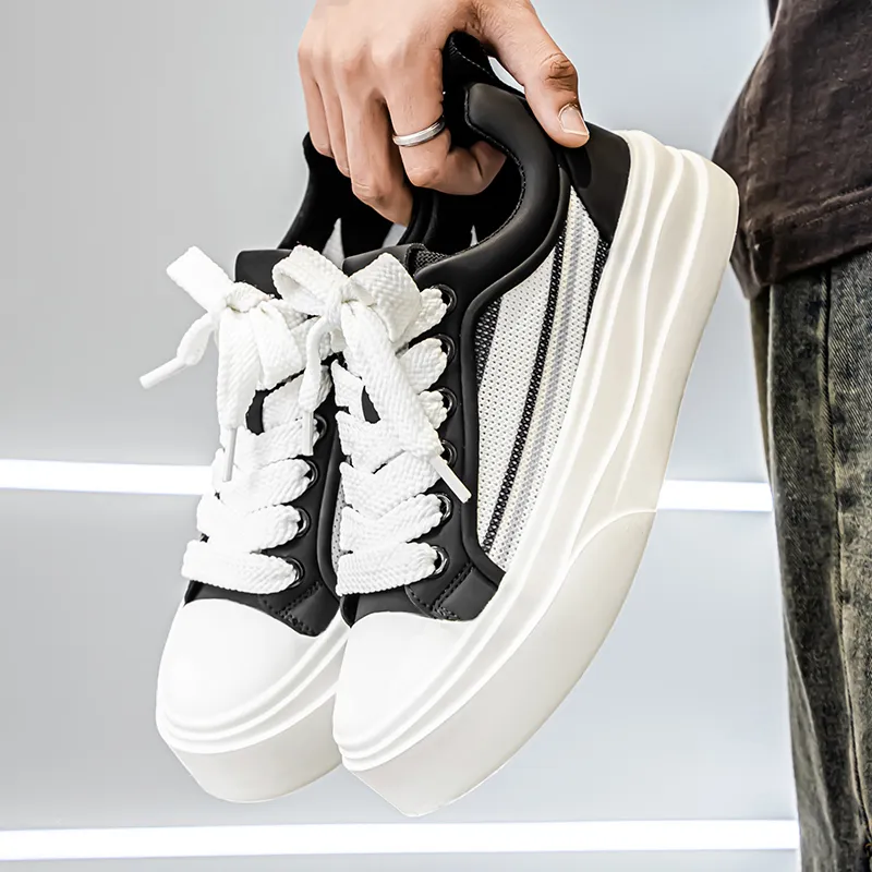 Sportful Slip Resistant, Breathable, Height Increasing Low Top Casual Shoes Men's-3