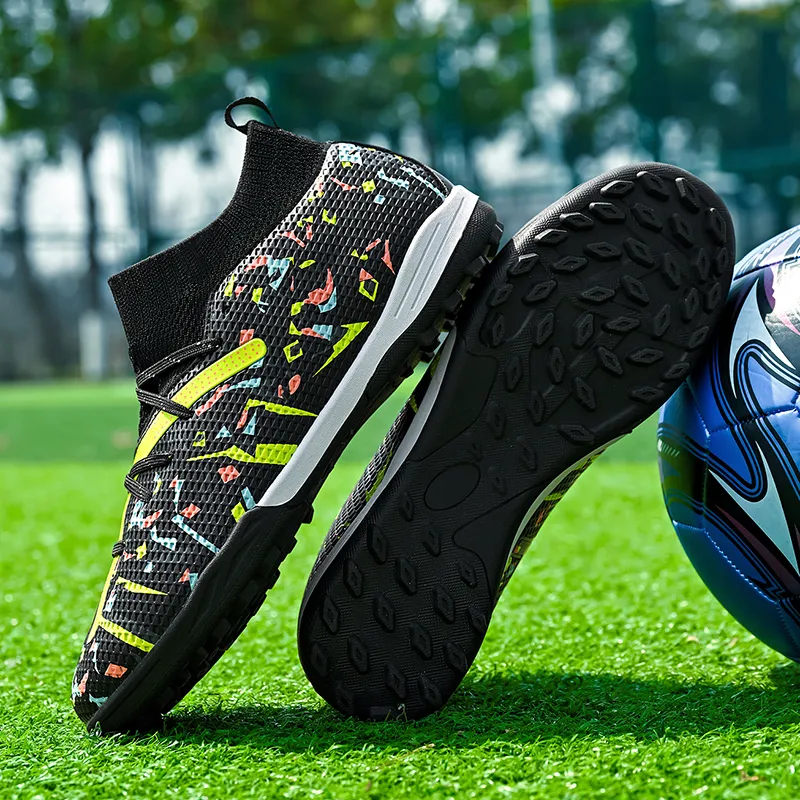 Sportful Soccer Shoes Men Low Top White Orange Broken Studs/Purple Broken Studs/Black Green Broken Studs-9