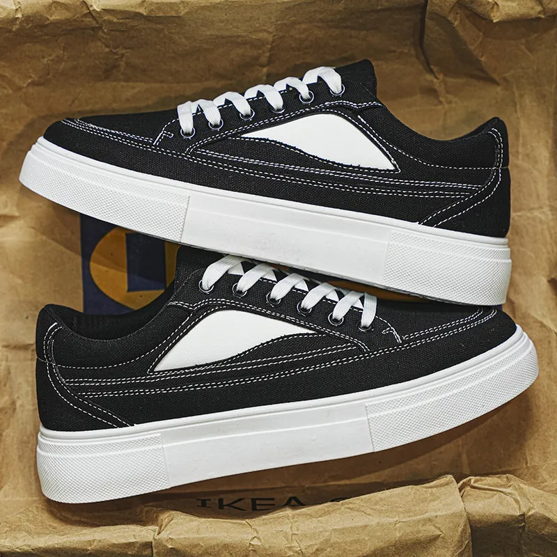 Sportful Slip Resistant, Abrasion Resistant, Height Increasing Cushioning Low Top Canvas Shoes Men's-3