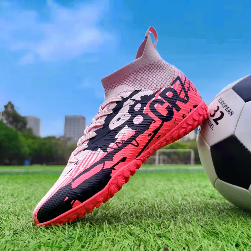Sportful Soccer Shoes Men Low Top Pink Broken Studs/Black Broken Studs/Green Turf-2