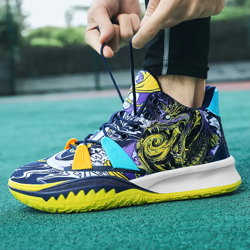 Sportful Cushioning, Slip Resistant, Abrasion Resistant, Breathable, Coverage, Support Mid Top Basketball Shoes Unisex-10