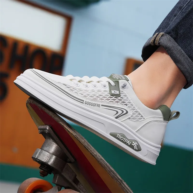 Sportful Slip Resistant Quick Dry Abrasion Resistant Breathable Low Top Skateboard Shoes Men's-2