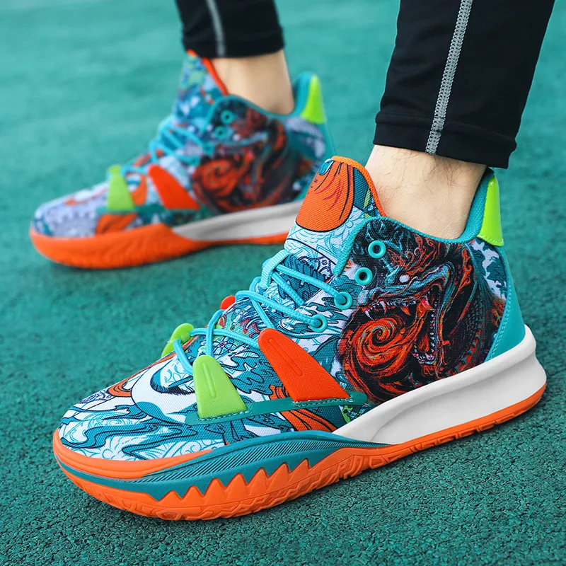Sportful Cushioning, Slip Resistant, Abrasion Resistant, Breathable, Coverage, Support Mid Top Basketball Shoes Unisex-7
