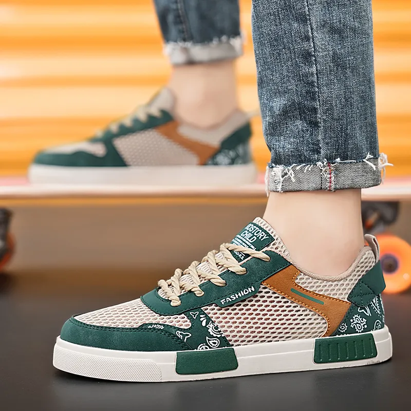 Sportful Quick Dry, Abrasion Resistant, Lightweight, Breathable Low Top Skateboard Shoes Men's-8