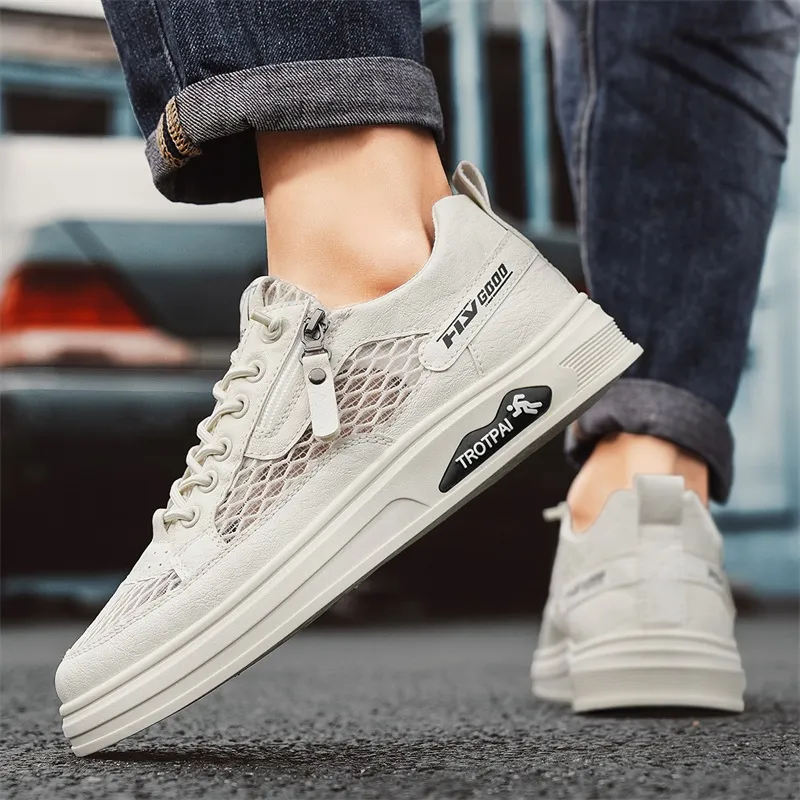Sportful Skateboard Shoes Men Low Top White Khaki/White Green/Beige-12