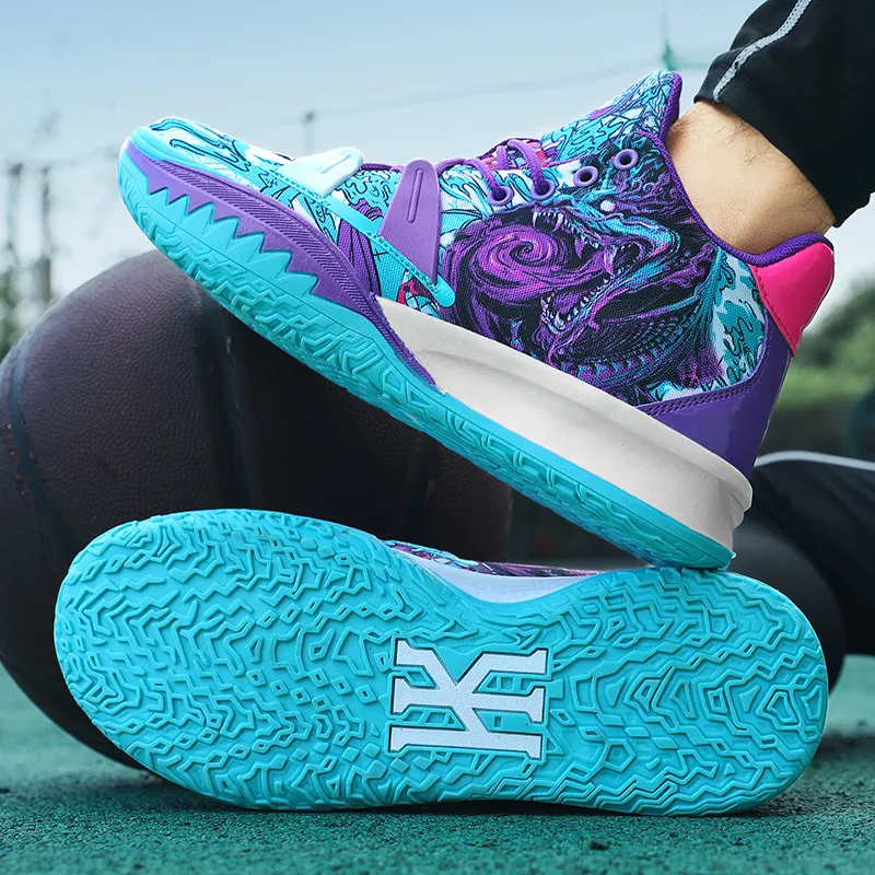 Sportful Cushioning, Slip Resistant, Abrasion Resistant, Breathable, Coverage, Support Mid Top Basketball Shoes Unisex-1