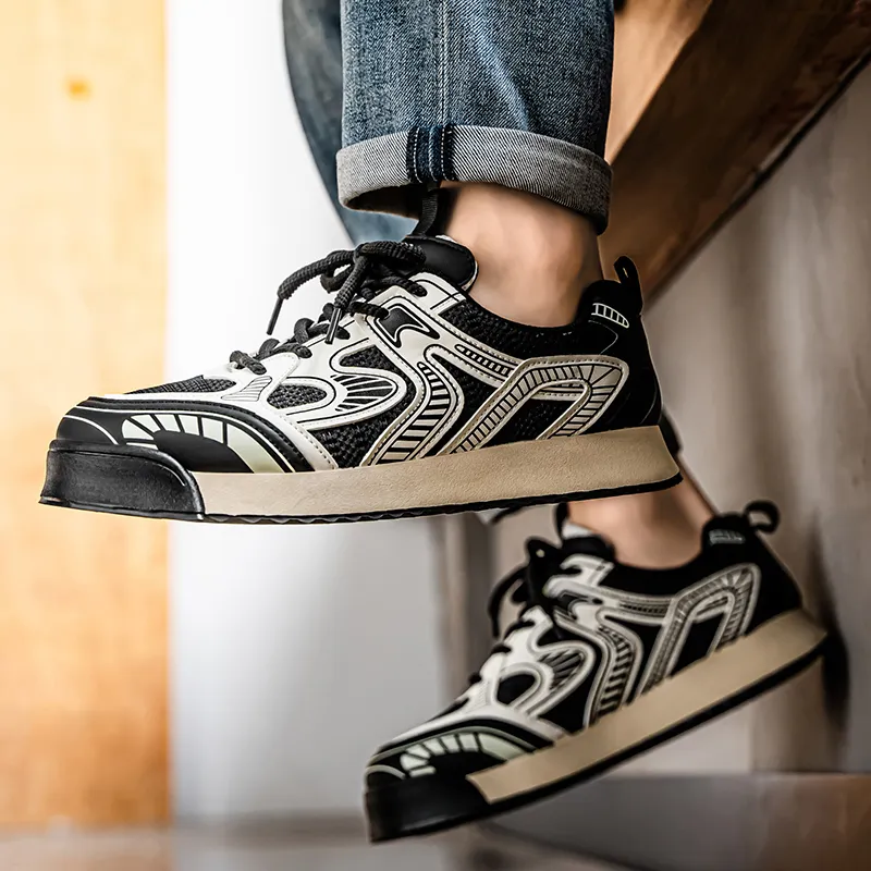 Sportful Slip Resistant Cushioning, Breathable, Moisture Wicking Low Top Skateboard Shoes Men's-8