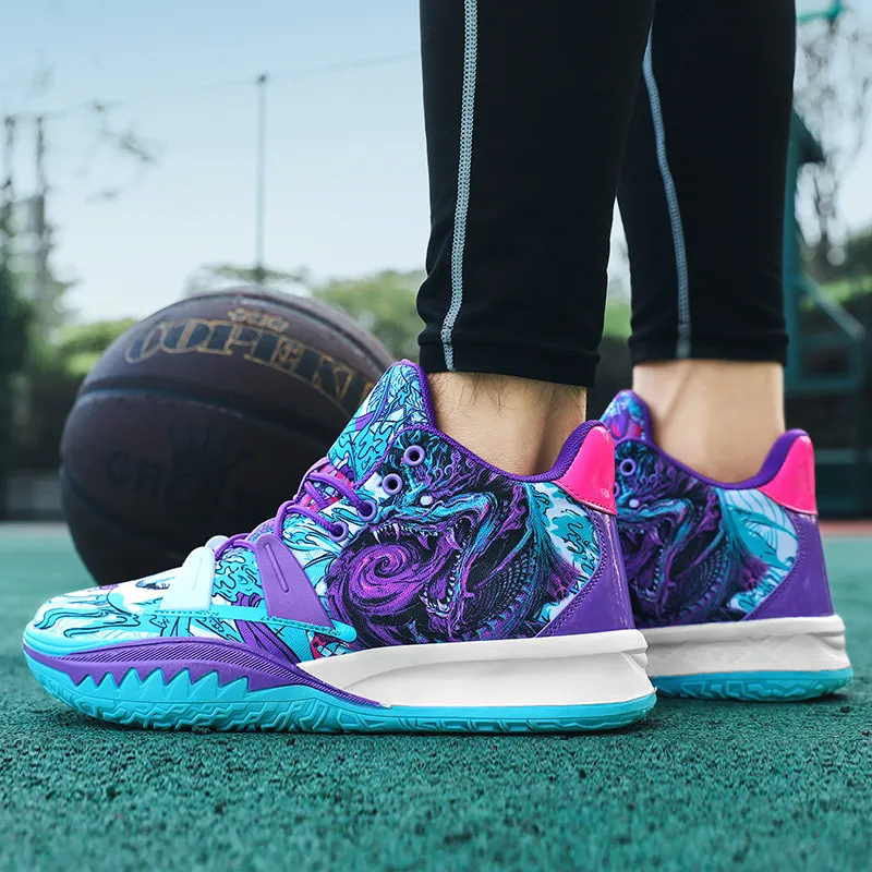 Sportful Cushioning, Slip Resistant, Abrasion Resistant, Breathable, Coverage, Support Mid Top Basketball Shoes Unisex-2
