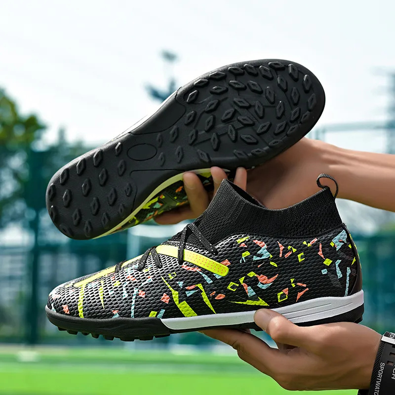 Sportful Soccer Shoes Men Low Top White Orange Broken Studs/Purple Broken Studs/Black Green Broken Studs-10