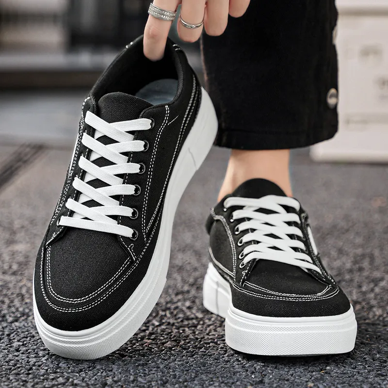 Sportful Slip Resistant, Abrasion Resistant, Height Increasing Cushioning Low Top Canvas Shoes Men's-4