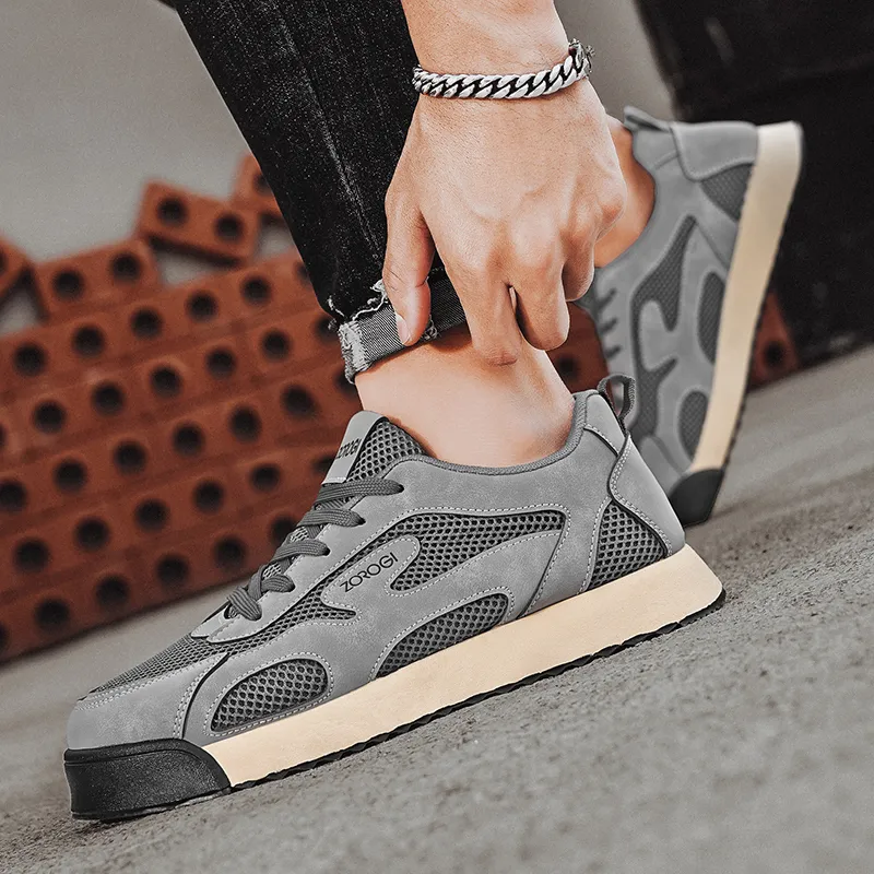 Sportful Slip Resistant, Balance, Breathable, Height Increasing Low Top Skateboard Shoes Men's-3