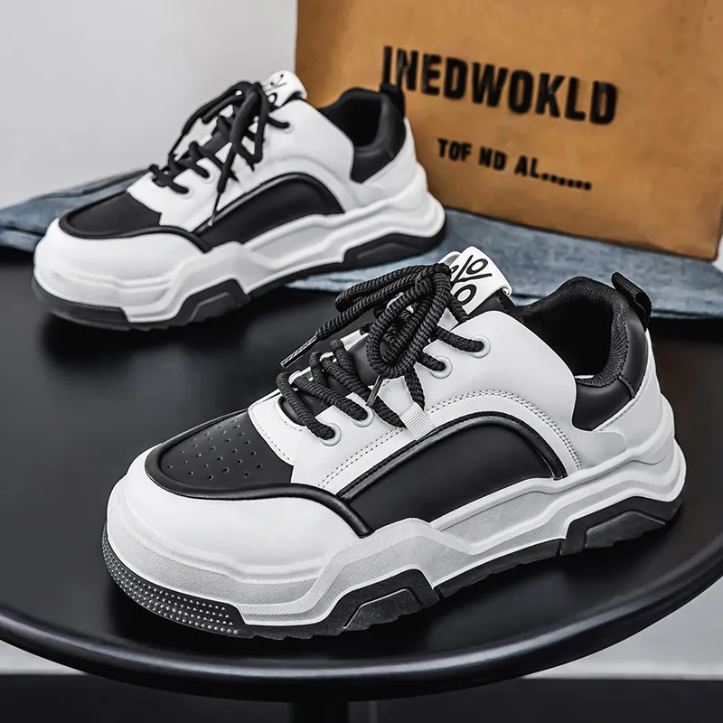 Sportful Slip Resistant, Abrasion Resistant, Breathable, Height Increasing Low Top Skateboard Shoes Men's-6