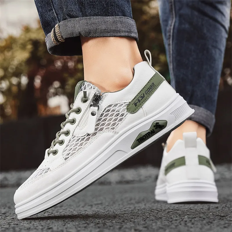 Sportful Skateboard Shoes Men Low Top White Khaki/White Green/Beige-7