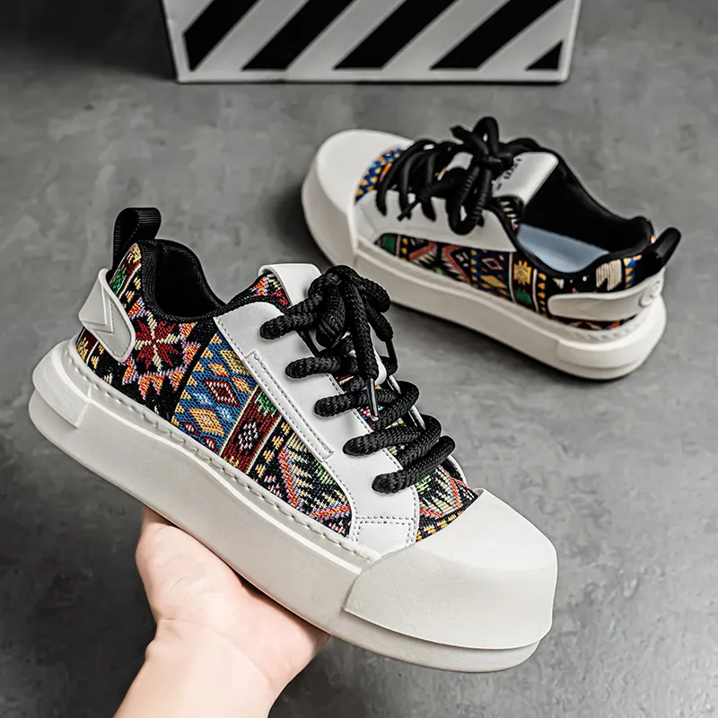 Sportful Anti Slip Wear Resistant Low Top Skateboard Shoes Men's-5